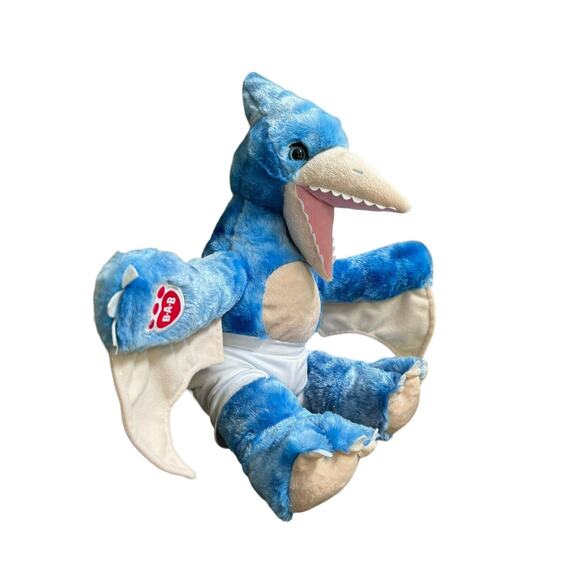 Build a Bear Blue Pterodactyl 18" Plush Flying Dinosaur Blue BAB Dinosauria - Picture 3 of 8